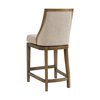 Alaterre Furniture Ellie Counter Height Stool with Back, Brown, 2PK ANEL03FDCR2